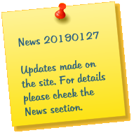 News 20190127  Updates made on the site. For details please check the News section.